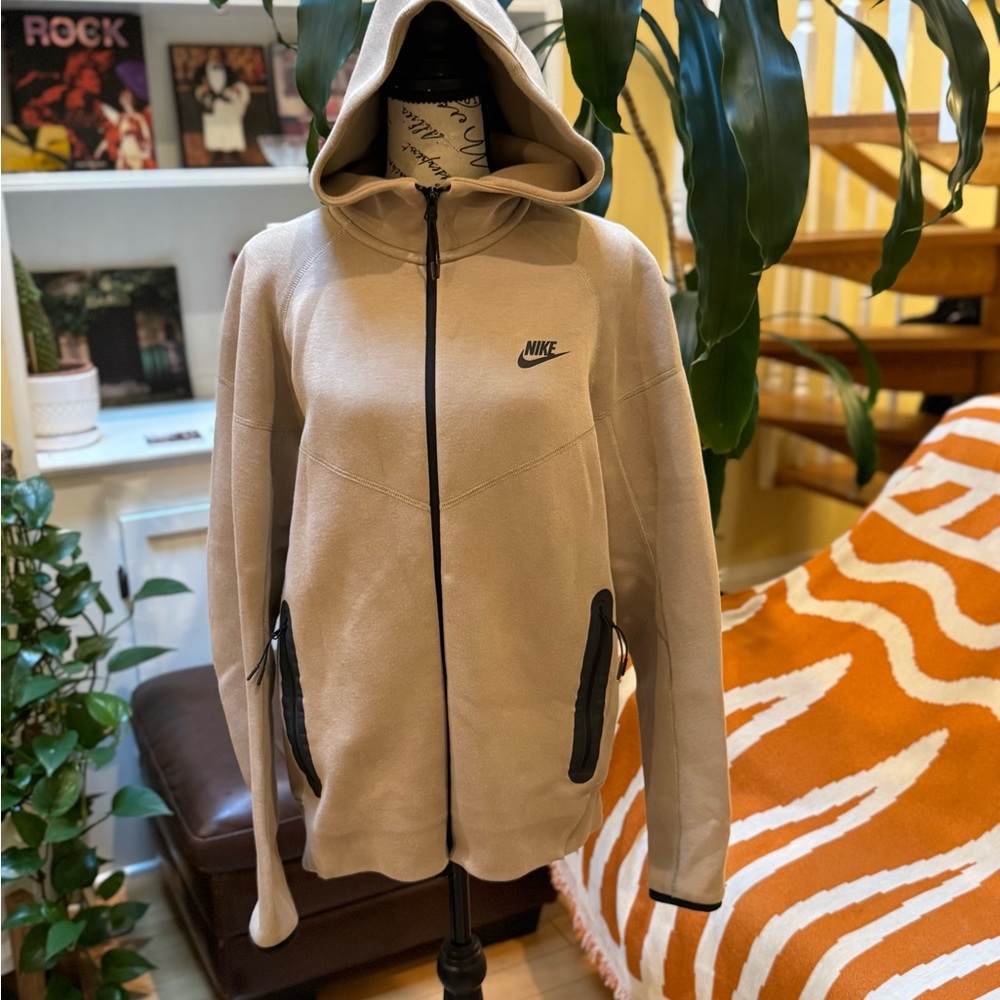 Nike Tan Hoodie with Black Details